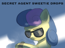 Size: 640x480 | Tagged: safe, artist:grissaecrim, bon bon, sweetie drops, g4, my little pony: friendship is magic, slice of life (episode), bon bond, female, secret agent sweetie drops, solo