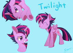 Size: 2000x1453 | Tagged: safe, artist:sion, twilight sparkle, alicorn, pony, castle sweet castle, g4, alternate hairstyle, female, mare, punklight sparkle, solo, twilight sparkle (alicorn)