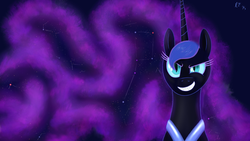 Size: 3412x1919 | Tagged: safe, artist:tomayto, nightmare moon, g4, big dipper, dat mane, space, wallpaper