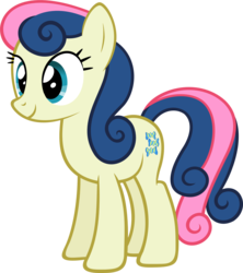 Size: 1562x1762 | Tagged: safe, artist:zacatron94, bon bon, sweetie drops, earth pony, pony, g4, female, simple background, smiling, solo, transparent background, vector
