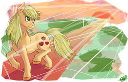 Size: 1024x661 | Tagged: safe, artist:painguinlord, applejack, g4, chest tuft, hooves