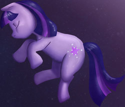 Size: 900x770 | Tagged: safe, artist:painguinlord, twilight sparkle, g4, female, sleeping, solo