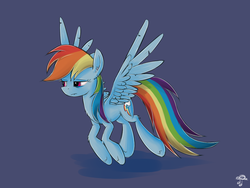 Size: 1024x768 | Tagged: safe, artist:replacer808, rainbow dash, g4, earring, female, piercing, solo, tired