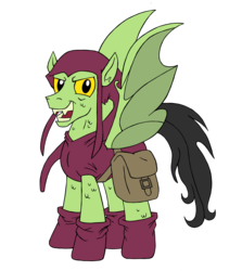 Size: 2259x2538 | Tagged: safe, artist:edcom02, artist:jmkplover, bat pony, pony, spiders and magic: rise of spider-mane, antagonist, bat wings, crossover, fangs, green goblin, high res, male, marvel, marvel comics, norman osborn, ponified, simple background, spider-man, spiders and magic ii: eleven months, spiders and magic iii: days of friendship past, spiders and magic iv: the fall of spider-mane, stallion, supervillain, transparent background, yellow eyes