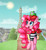 Size: 2400x2600 | Tagged: safe, artist:monnarcha, gummy, pinkie pie, pony, g4, beret, clothes, duo, eiffel tower, hat, high res, paris