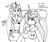 Size: 592x500 | Tagged: safe, artist:rdk, princess celestia, princess luna, anthro, g4, monochrome, to the moon