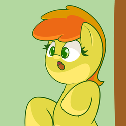 Size: 1000x1000 | Tagged: safe, artist:tastypony, peachy pie, g4, :o, solo