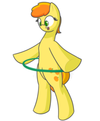 Size: 1000x1200 | Tagged: safe, artist:tastypony, peachy pie, pony, g4, bipedal, loop-de-hoop