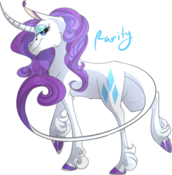 Size: 1280x1299 | Tagged: safe, artist:thepoisonjackal, rarity, classical unicorn, pony, unicorn, g4, curved horn, ear fluff, eyeshadow, female, horn, leonine tail, solo, unshorn fetlocks