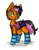 Size: 295x375 | Tagged: safe, artist:sfyr, oc, oc only, oc:jam sod, bat pony, pony, clothes, crossdressing, cute, femboy, male, shirt, shorts, socks, striped socks