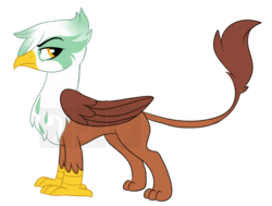 Size: 1427x1078 | Tagged: safe, artist:sweetest-lullaby, oc, oc only, oc:gregory, griffon, magical lesbian spawn, offspring, parent:gilda, parent:greta, parents:grelda