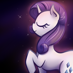 Size: 788x788 | Tagged: safe, artist:7nlights, rarity, g4, female, raised hoof, solo