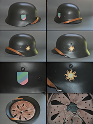 Size: 2827x3782 | Tagged: safe, artist:tensaioni, princess celestia, g4, customized toy, helmet, high res, irl, meta, military, photo, ponified, stahlhelm