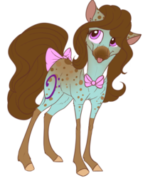 Size: 1280x1594 | Tagged: safe, artist:thepoisonjackal, beauty brass, earth pony, pony, g4, :p, bowtie, solo, spots, tail bow, tongue out