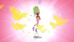 Size: 600x338 | Tagged: safe, lemon zest, equestria girls, equestria girls (app), g4, my little pony equestria girls: friendship games, clothes, mobile game, skirt, upskirt