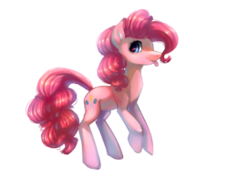 Size: 2208x1830 | Tagged: safe, artist:siffou, pinkie pie, g4, :p, cute, diapinkes, female, simple background, solo, tongue out, transparent background