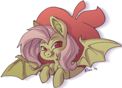 Size: 976x701 | Tagged: safe, artist:php27, fluttershy, g4, female, flutterbat, solo