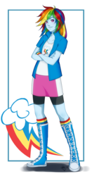 Size: 628x1200 | Tagged: safe, artist:clever-bee, rainbow dash, equestria girls, g4, converse, female, solo