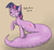 Size: 1092x1011 | Tagged: safe, artist:variant, twilight sparkle, lamia, original species, g4, abdominal bulge, female, fetish, grin, lamiafied, looking at you, one eye closed, smiling, solo, species swap, tail bulge, twilamia, twilight snakle, twipred, vore, wink, winking at you