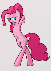 Size: 1800x2500 | Tagged: safe, artist:mang, pinkie pie, earth pony, pony, g4, armpits, bedroom eyes, bipedal, female, solo