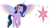 Size: 3000x1678 | Tagged: safe, artist:theshadowstone, applejack, fluttershy, pinkie pie, rainbow dash, rarity, twilight sparkle, oc, oc:harmony (theshadowstone), alicorn, pony, g4, appleflaritwidashpie, bedroom eyes, cutie mark, eyeshadow, flying, fusion, looking at you, mane six, multicolored iris, simple background, smiling, spread wings, transparent background, vector, we have become one