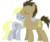 Size: 688x582 | Tagged: safe, artist:captainchese, derpy hooves, doctor whooves, time turner, earth pony, pony, g4, female, hug, lineless, male, mare, stallion