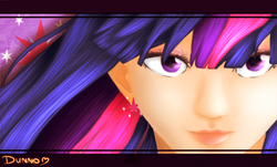 Size: 750x452 | Tagged: safe, artist:dunnowhattowrite, twilight sparkle, human, g4, anime, face, female, humanized, manga, solo