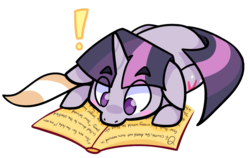 Size: 927x586 | Tagged: safe, artist:kyzacreations, twilight sparkle, g4, book, female, reading, solo