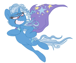 Size: 739x613 | Tagged: safe, artist:circustent, trixie, pony, unicorn, fabulous, female, grin, majestic, mare, simple background, solo, white background