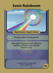 Size: 825x1125 | Tagged: safe, artist:liracrown, card, pgwant, sonic rainboom, text