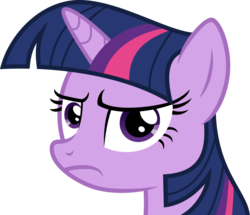 Size: 963x830 | Tagged: safe, twilight sparkle, g4, disapproval, female, looking at you, simple background, solo, transparent background, twilight sparkle is not amused