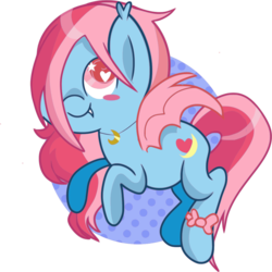 Size: 1024x1025 | Tagged: safe, artist:shootingstarsentry, oc, oc only, oc:blood moon, bat pony, pony, heart eyes, simple background, solo, transparent background, wingding eyes