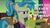 Size: 1920x1080 | Tagged: safe, edit, edited screencap, screencap, allie way, colter sobchak, doctor whooves, jeff letrotski, time turner, earth pony, pony, g4, my little pony: friendship is magic, slice of life (episode), bowling, caption, donny, fail, male, ponytail, stallion, unicorn master race