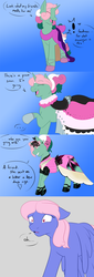 Size: 798x2346 | Tagged: safe, artist:kourabiedes, fizzy, wind whistler, ask fizzy, g1, ask, clothes, dress, tumblr