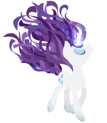 Size: 821x950 | Tagged: safe, artist:snowzahedghog, rarity, g4, curved horn, female, horn, lineless, solo