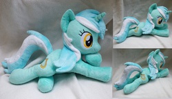 Size: 1600x919 | Tagged: safe, artist:epicrainbowcrafts, lyra heartstrings, g4, beanie (plushie), irl, photo, plushie, solo