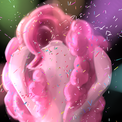 Size: 600x600 | Tagged: safe, artist:cheshiresdesires, pinkie pie, g4, confetti, female, solo
