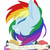 Size: 900x900 | Tagged: safe, artist:silbersternenlicht, rainbow dash, g4, female, portrait, positive ponies, solo