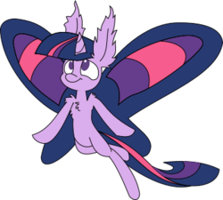 Size: 348x313 | Tagged: safe, artist:heir-of-rick, artist:walkcow, twilight sparkle, fairy, g4, female, metamorphosis, simple background, solo, species swap, transparent background