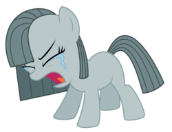 Size: 2544x1952 | Tagged: safe, artist:reitanna-seishin, marble pie, earth pony, pony, g4, crying, female, filly, solo, yelling