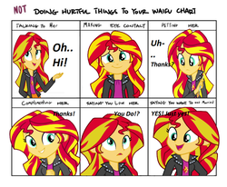 Size: 895x739 | Tagged: safe, sunset shimmer, equestria girls, g4, dialogue, doing loving things, looking at you, meme