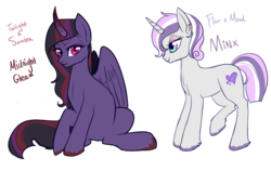 Size: 963x609 | Tagged: safe, artist:lulubell, oc, oc only, alicorn, pony, alicorn oc, magical lesbian spawn, next generation, offspring, parent:fleur-de-lis, parent:king sombra, parent:maud pie, parent:twilight sparkle, parents:twibra, simple background, transparent background