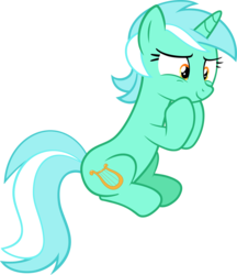 Size: 5175x6000 | Tagged: safe, artist:slb94, lyra heartstrings, pony, g4, slice of life (episode), absurd resolution, excited, simple background, sitting, solo, transparent background, vector