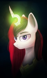 Size: 600x986 | Tagged: safe, artist:annielith, oc, oc only, oc:idkname, pony, horn, light, magic, solo