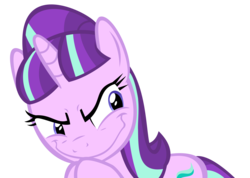 Size: 3599x2558 | Tagged: safe, artist:kuren247, starlight glimmer, g4, the cutie map, female, grinch face, high res, rainbow grinch, s5 starlight, simple background, solo, transparent background, vector