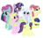 Size: 713x617 | Tagged: safe, artist:berrypunchrules, indigo zap, lemon zest, sci-twi, sour sweet, sugarcoat, sunny flare, twilight sparkle, pony, equestria girls, g4, my little pony equestria girls: friendship games, crystal prep academy, crystal prep shadowbolts, equestria girls ponified, glasses, group picture, ponified, shadow six, unicorn sci-twi