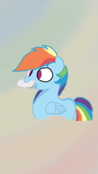 Size: 720x1280 | Tagged: safe, artist:ntheping, rainbow dash, g4, female, mouth hold, solo