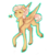 Size: 504x560 | Tagged: safe, artist:inkeed, oc, oc only, oc:lily-lu, eyes closed, heart, necklace, raised hoof, raised leg, smiling, solo, unshorn fetlocks