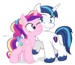Size: 870x750 | Tagged: safe, artist:dm29, princess cadance, shining armor, g4, cute, female, fuzznums, male, nuzzling, ship:shiningcadance, shipping, simple background, straight, transparent background