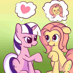 Size: 800x800 | Tagged: safe, artist:squiby-327, posey, twilight, ask posey, g1, g4, animated, ask, female, g1 to g4, generation leap, lesbian, ship:poseylight, shipping, tumblr